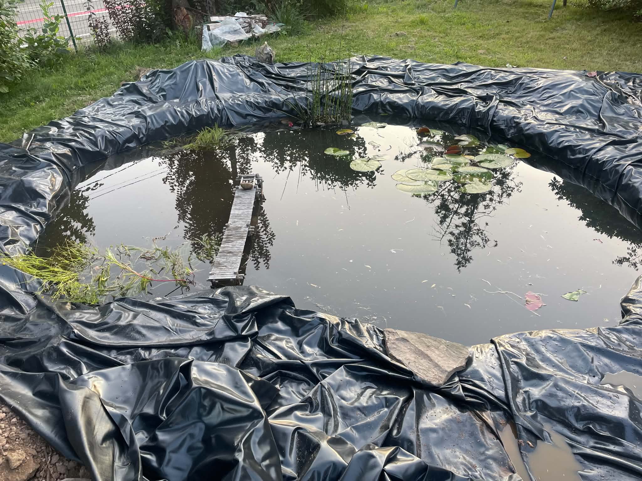 Première mise en eau de l’étang